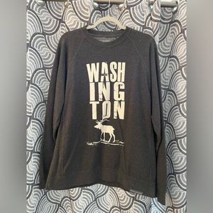 WA State Crew neck Sweatshirt by American West - Size XL